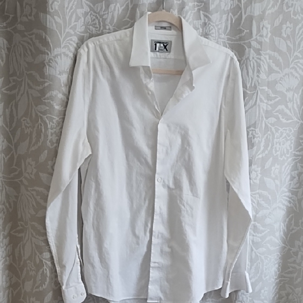 Express Crisp White Dress Shirt